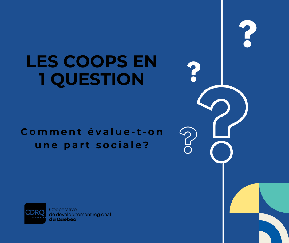 Comment évalue-t-on une part sociale?